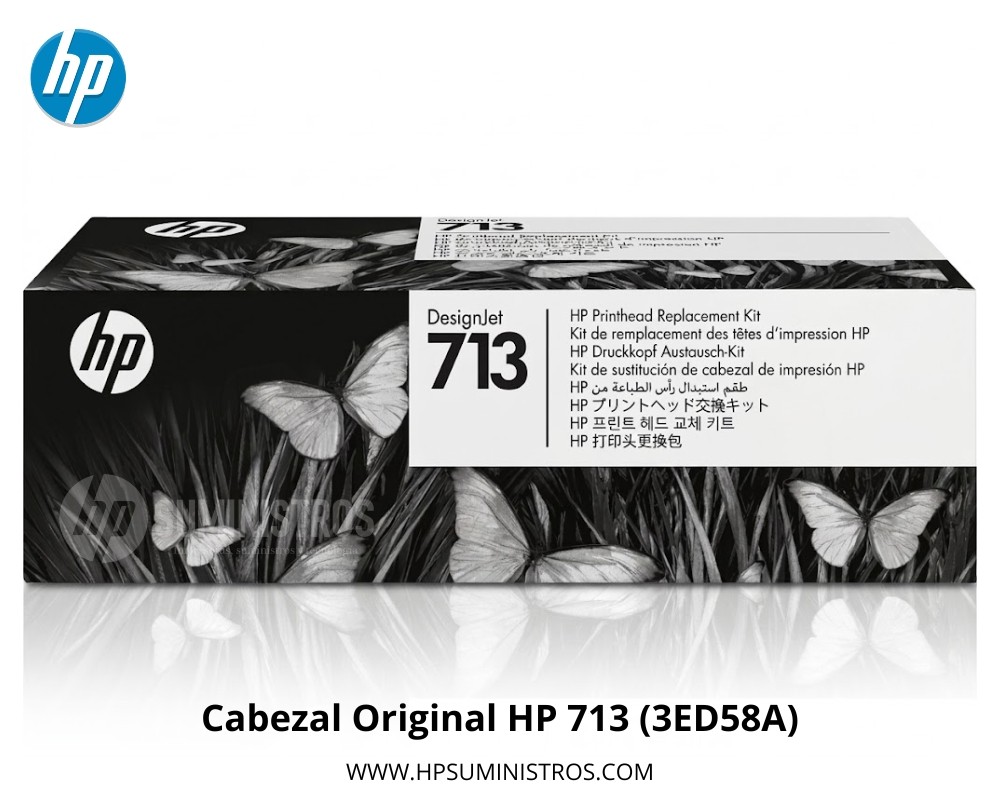 Cabezal Original HP 713 (3ED58A) para DesignJet T200/T600