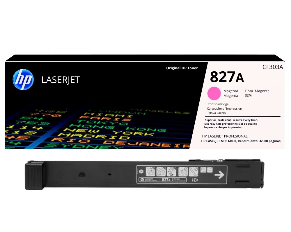 TONER HP 827A (CF303A) MAGENTA | 32,000 Páginas L.J. M855 / MFP M880 - Original