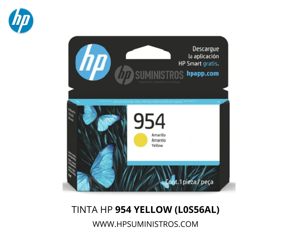 TINTA HP 954 YELLOW (L0S56AL) para OfficeJet Pro 8710 7740 - ORIGINAL