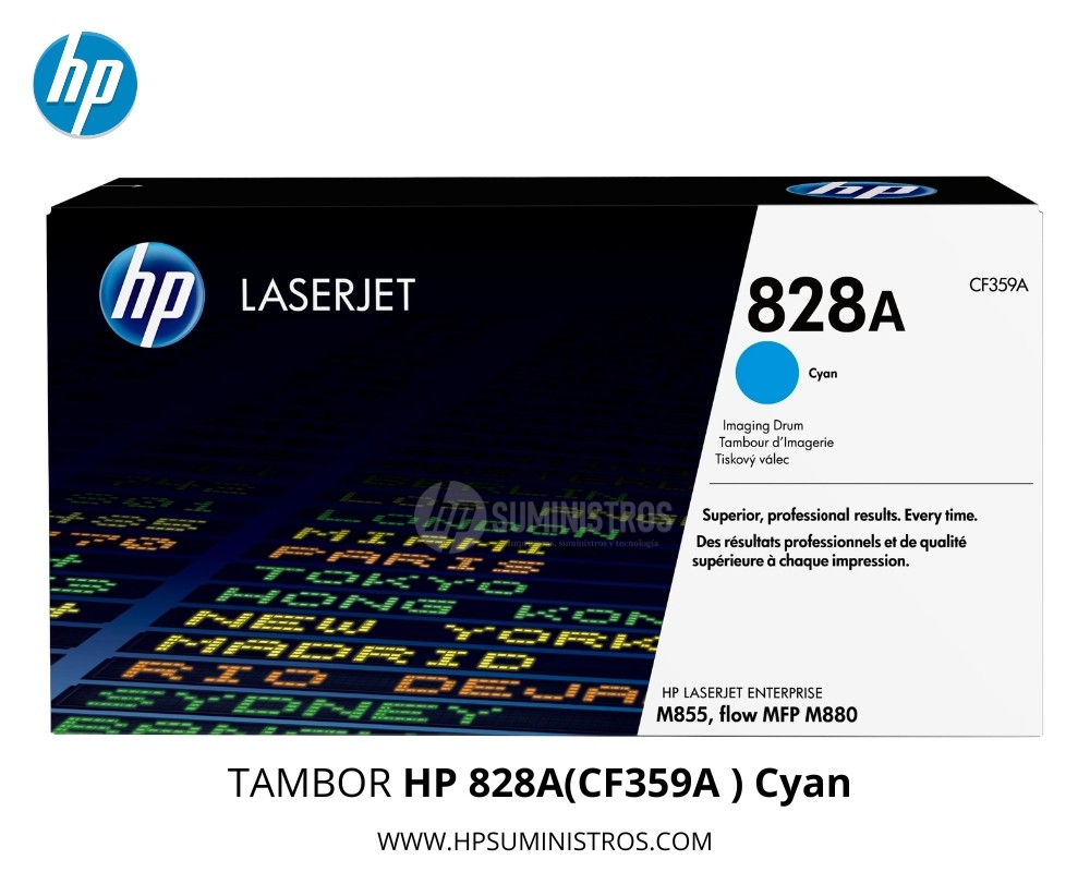 TAMBOR HP 828A(CF359A ) Cyan DRUM Original  | 30,000 Páginas | Para LaserJet Enterprise M855/MFP M880