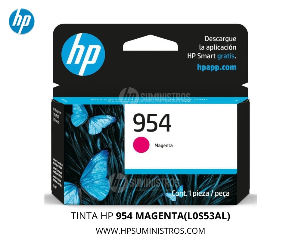 TINTA HP 954 MAGENTA(L0S53AL) para OfficeJet Pro 8710 7740 - ORIGINAL
