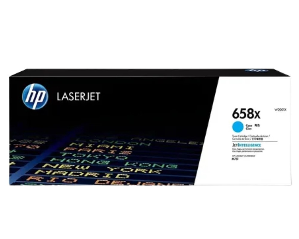 TONER HP 658X (W2001X) CYAN . 28,000 páginas. HP Color L.J. Ent. M751dn y M751n.