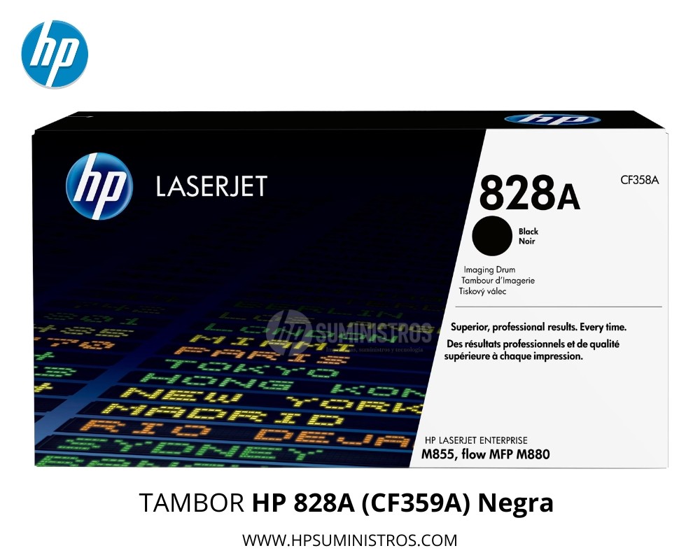 TAMBOR HP 828A (CF359A) Negra DRUM | 30,000 Páginas | LaserJet Enterprise M855/MFP M880