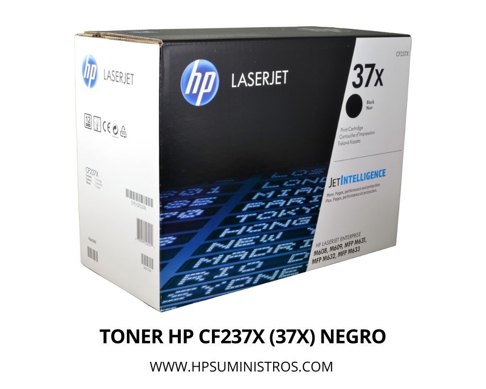 TONER HP CF237X (37X) NEGRO ENT M631 25KPG