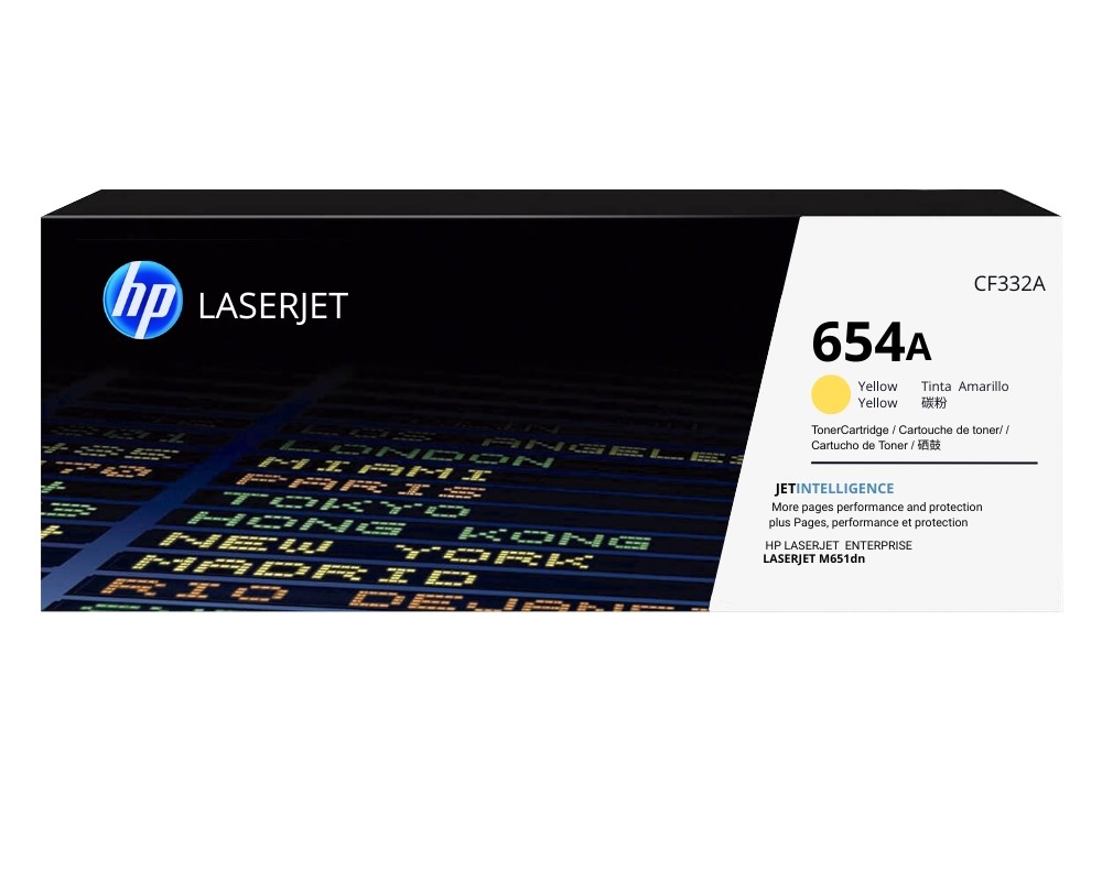 TONER HP 654A(CF332A)YELLOW | 15,000 Páginas | L.J. M651dn/ M651xh - Original