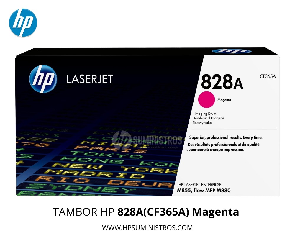 TAMBOR HP 828A(CF365A) Magenta DRUM | 30,000 Páginas | LaserJet Enterprise M855/MFP M880